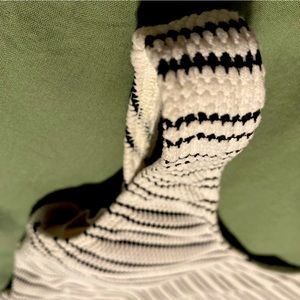 Striped one piece swimsuit